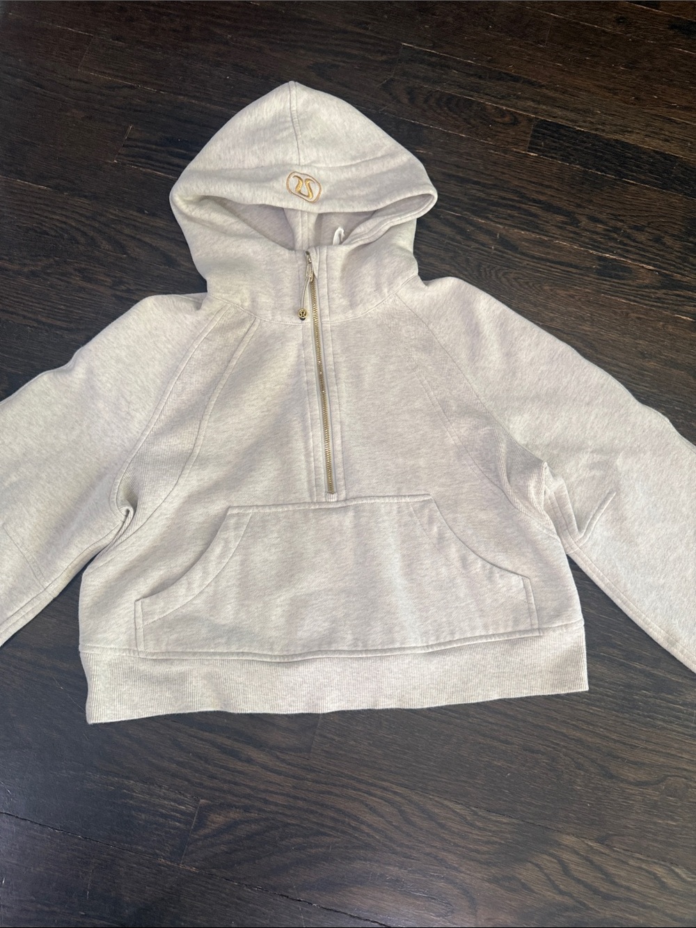 lululemon athletica Heathered Light Gray Hoodie